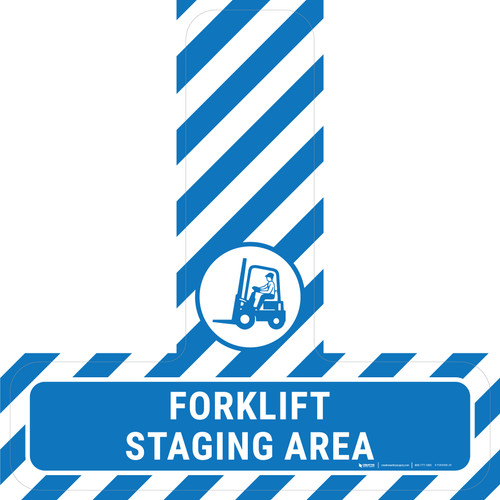Forklift Staging Area - Floor Sign T's