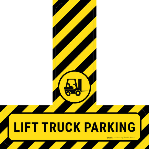 Lift truck Parking - Floor Sign T's