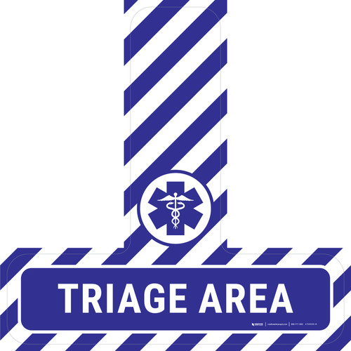 Triage Area - Floor Sign T's