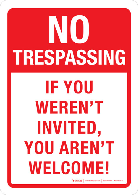 No Trespassing Schild – Wenn Du Das Lesen Kannst, Bist Du In Reichweite | Reflektierendes Aluminiumschild | 35,6x25,4 Cm | Wetterfest & Robust