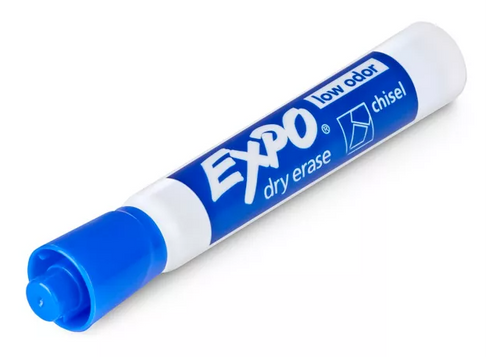 Expo Blue Dry Erase Markers 12/Pack