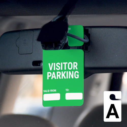 Visitor Parking - Valid From/To - Car Permit Parking Tag