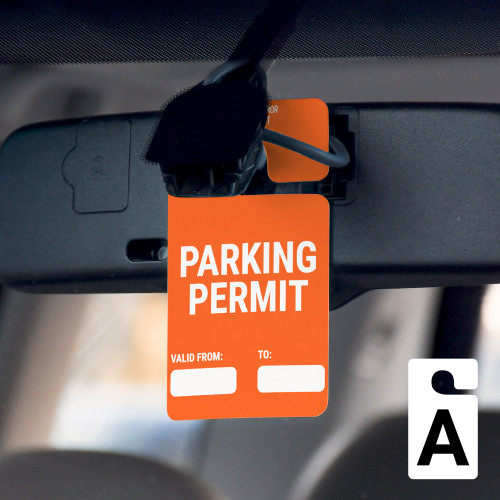 Parking Permit - Valid From/To - Car Permit Parking Tag