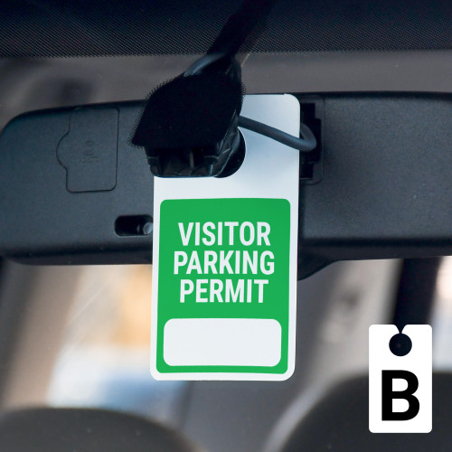 Visitor Parking Permit Writeon Car Permit Parking Tag