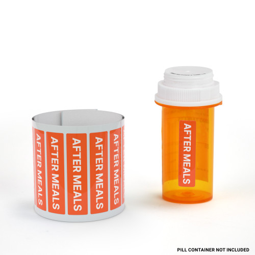 After Meals - Pharmaceutical Auxiliary Label