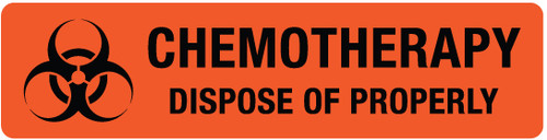 Chemotherapy Dispose Of Properly - Pharmaceutical Auxiliary Label