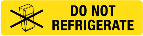 Do Not Refrigerate - Pharmaceutical Auxiliary Label