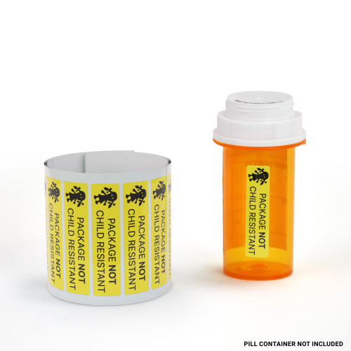 Package Not Child Resistant - Pharmaceutical Auxiliary Label