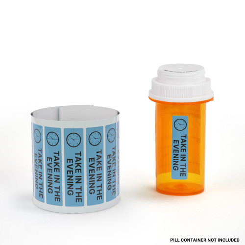 Take In The Evening - Pharmaceutical Auxiliary Label
