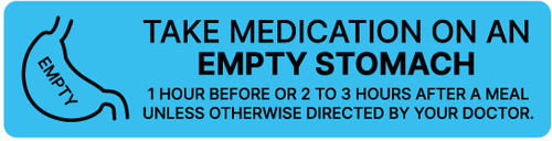 Should Bpc 157 Be Taken On An Empty Stomach Take Medication On An Empty Stomach - Pharmaceutical Auxiliary Label
