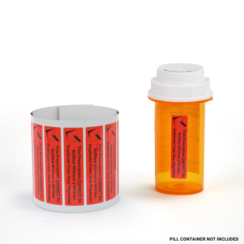 This Prescription Cannot Be Refilled Without A Written Duplicate From Your Physician - Pharmaceutical Auxiliary Label