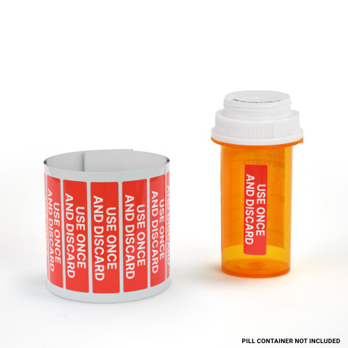 Use Once And Discard - Pharmaceutical Auxiliary Label