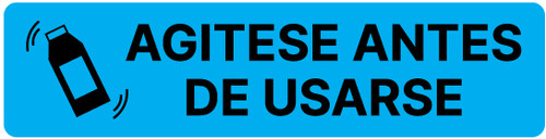 Shake Well Before Using (Spanish) - Pharmaceutical Auxiliary Label