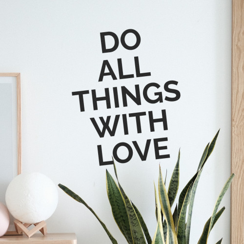 Do All Things With Love - Wall Decor