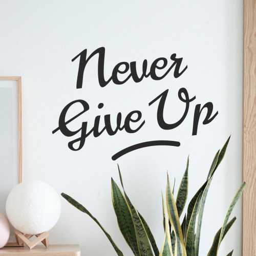 Never Give Up - Wall Decor