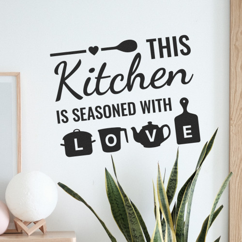 This Kitchen Is Seasoned With Love - Wall Decor