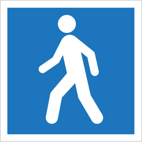 Use This Walkway Mandatory - IMO Glow Label