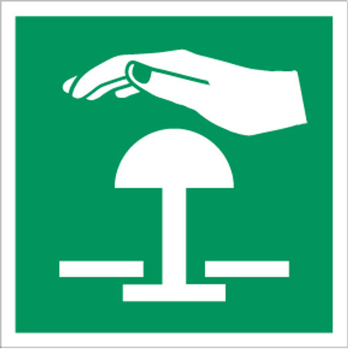 Emergency Stop Button Safe Condition - IMO Glow Label