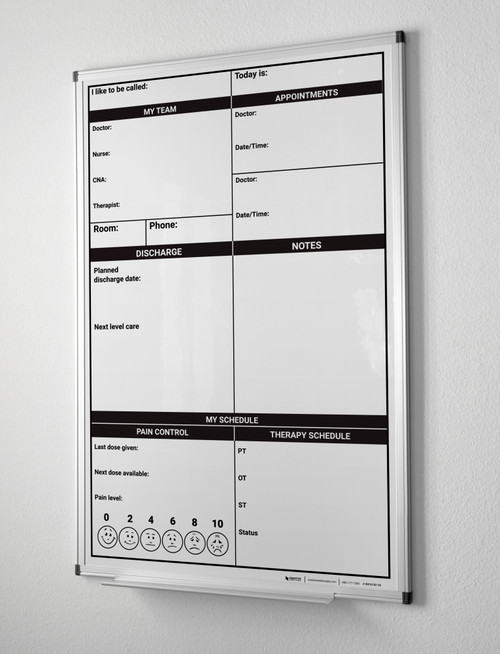 Pain Control V2 Portrait Whiteboard
