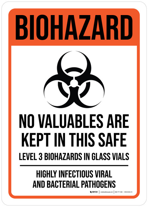 Biohazard: No Valuables Are Kept In This Safe Level 3 Biohazards