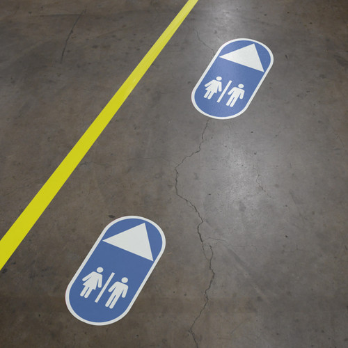 Bathrooms - Wayfinding Floor Sign Icon