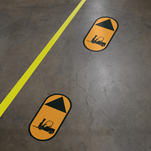 Forklift - Wayfinding Floor Sign Icon Forklift - Wayfinding Floor Sign Icon