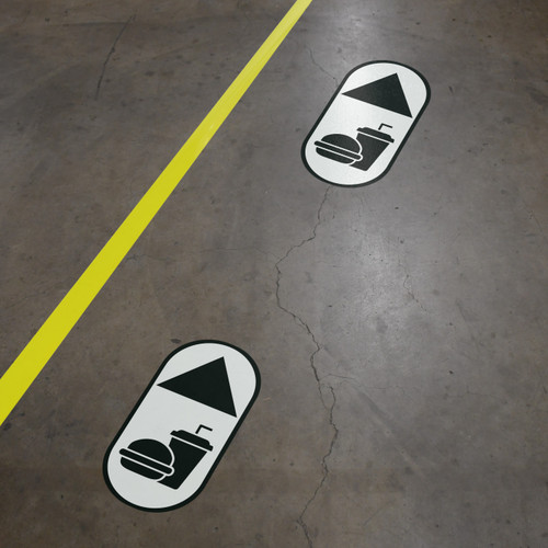 Fast Food - Wayfinding Floor Sign Icon