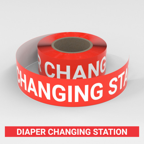 Diaper Changing Station - Smart Stripe Inline Printed Floor Tape