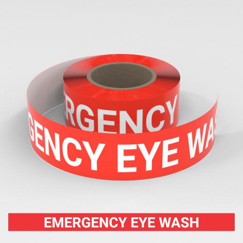 Emergency Eye Wash - Smart Stripe Inline Printed Floor Tape
