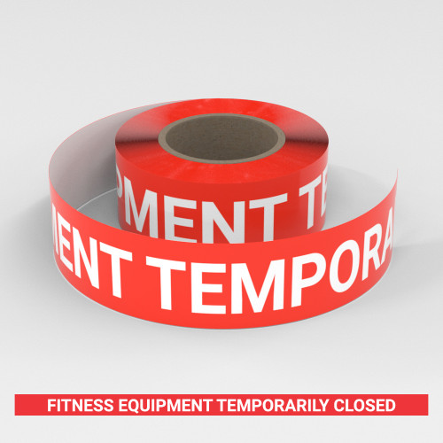 Fitness Equipment Temporarily Closed - Smart Stripe Inline Printed Floor Tape