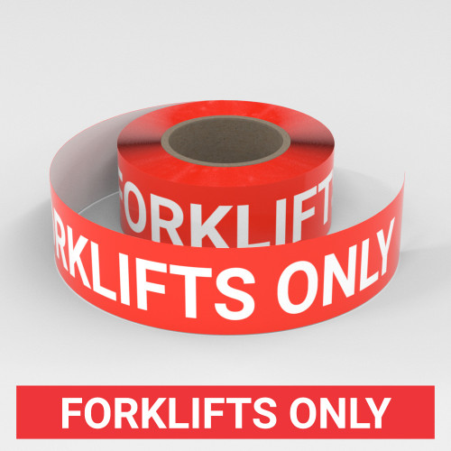 Forklifts Only - Smart Stripe Inline Printed Floor Tape