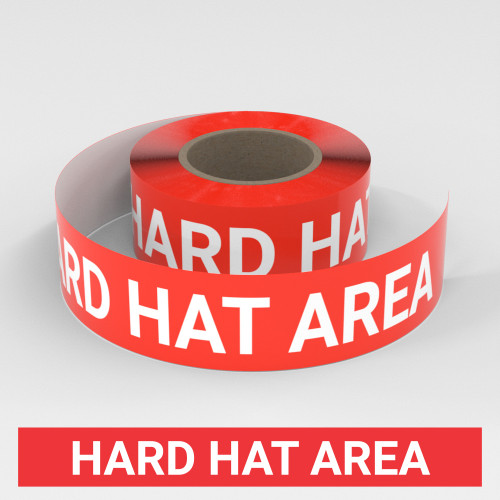 Hard Hat Area - Smart Stripe Inline Printed Floor Tape