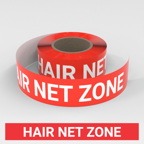 Hair Net Zone - Smart Stripe Inline Printed Floor Tape