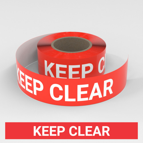 Keep Clear - Smart Stripe Inline Printed Floor Tape