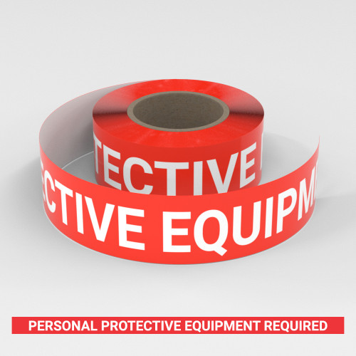 Personal Protective Equipment Required - Smart Stripe Inline Printed Floor Tape