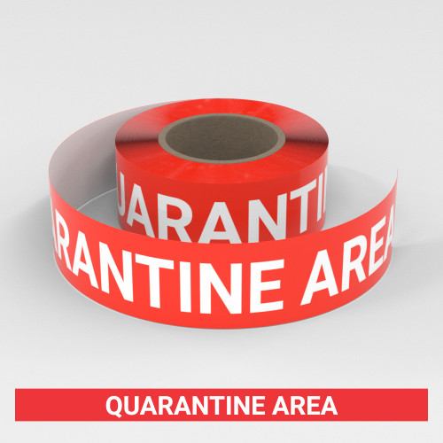 Quarantine Area - Smart Stripe Inline Printed Floor Tape