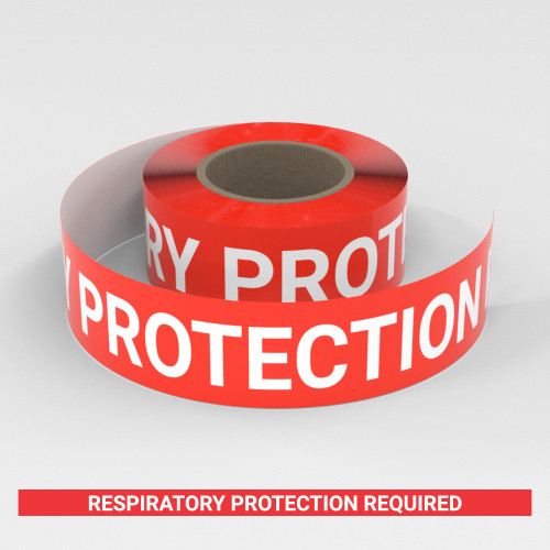 Respiratory Protection Required - Smart Stripe Inline Printed Floor Tape
