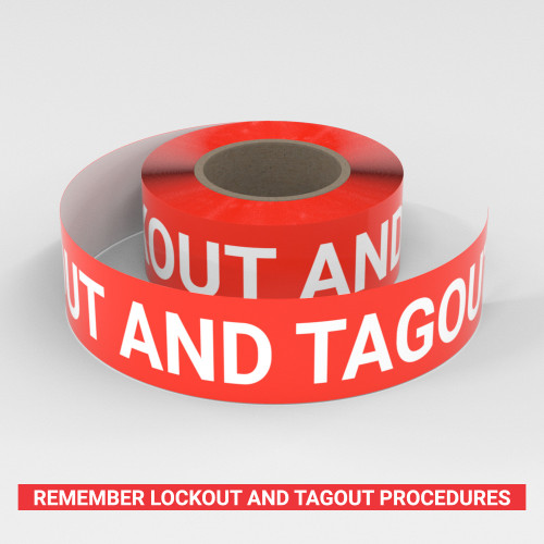 Remember Lockout And Tagout Procedures - Smart Stripe Inline Printed Floor Tape