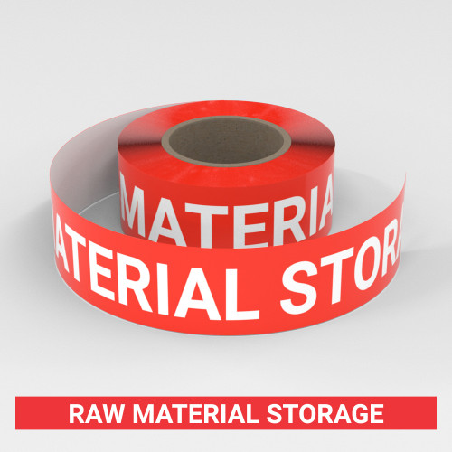 Raw Material Storage - Smart Stripe Inline Printed Floor Tape