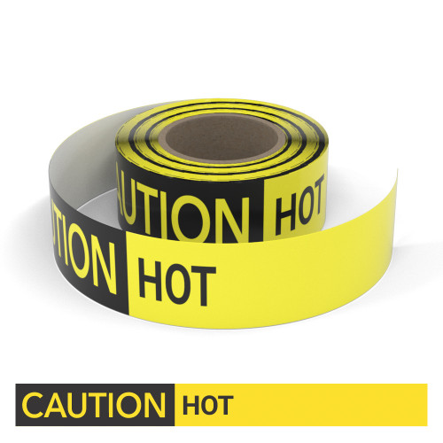 Caution: Hot - Smart Stripe Inline Printed Floor Tape