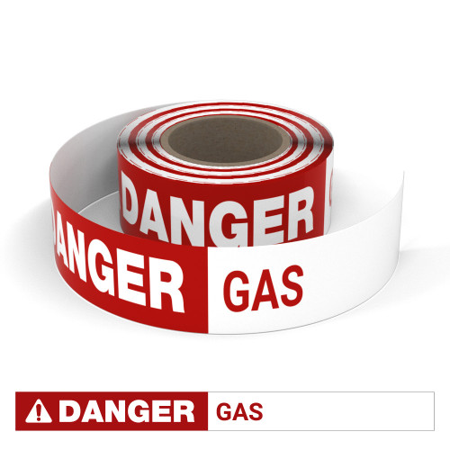 Danger: Gas - Smart Stripe Inline Printed Floor Tape