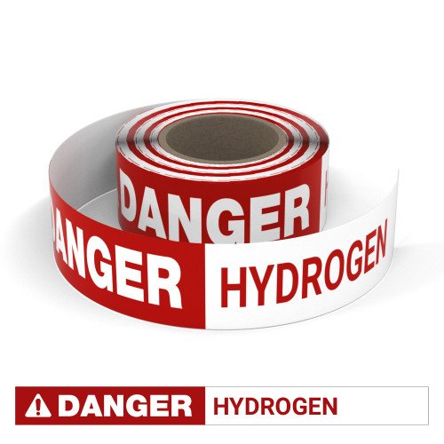 Danger: Hydrogen - Smart Stripe Inline Printed Floor Tape