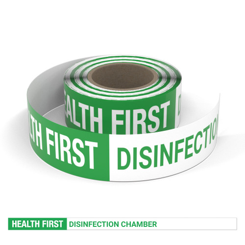 Health First: Disinfection Chamber - Smart Stripe Inline Printed Floor Tape