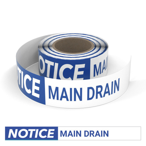 Notice: Main Drain - Smart Stripe Inline Printed Floor Tape