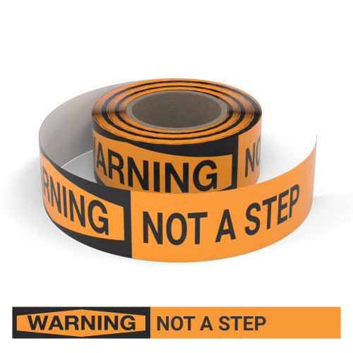 Warning: Not A Step - Smart Stripe Inline Printed Floor Tape
