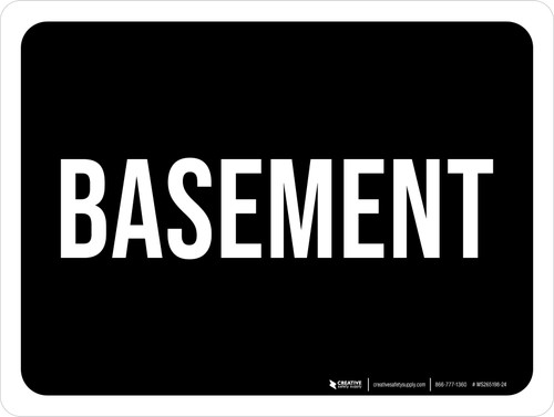 Basement Black Landscape - Wall Sign