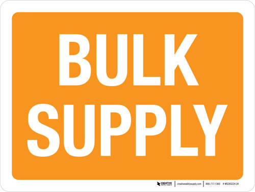 Bulk Supply Orange Landscape - Wall Sign