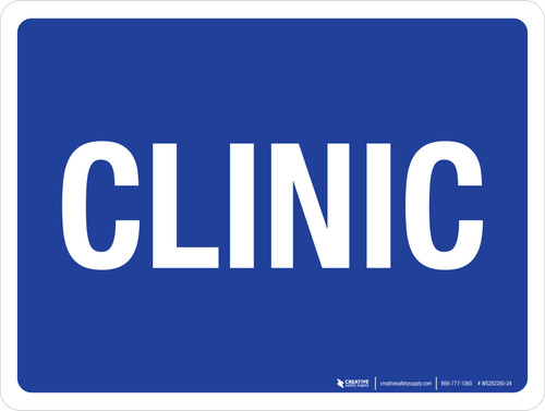 Clinic Blue Landscape - Wall Sign