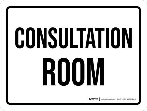 Consultation Room Landscape - Wall Sign