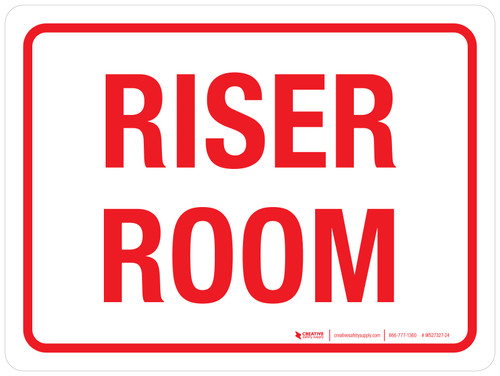 Riser Room Red Landscape - Wall Sign